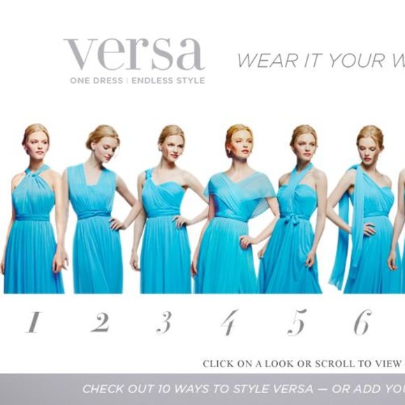 David's Bridal Convertible Bridesmaids Dress - Picture 10 of 11